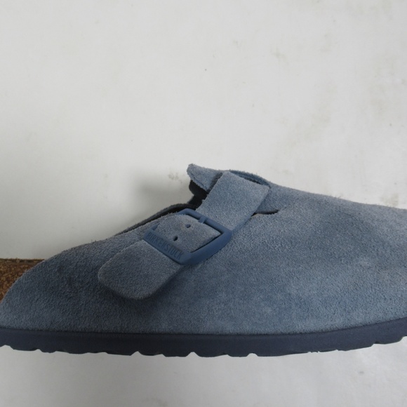 Birkenstock Boston Soft Footbed Suede Leather Elemental Blue 9 US M / 11 US W - Picture 1 of 12